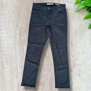 Jones New York Sutton Straight Women's Size 12 Black Denim Jeans